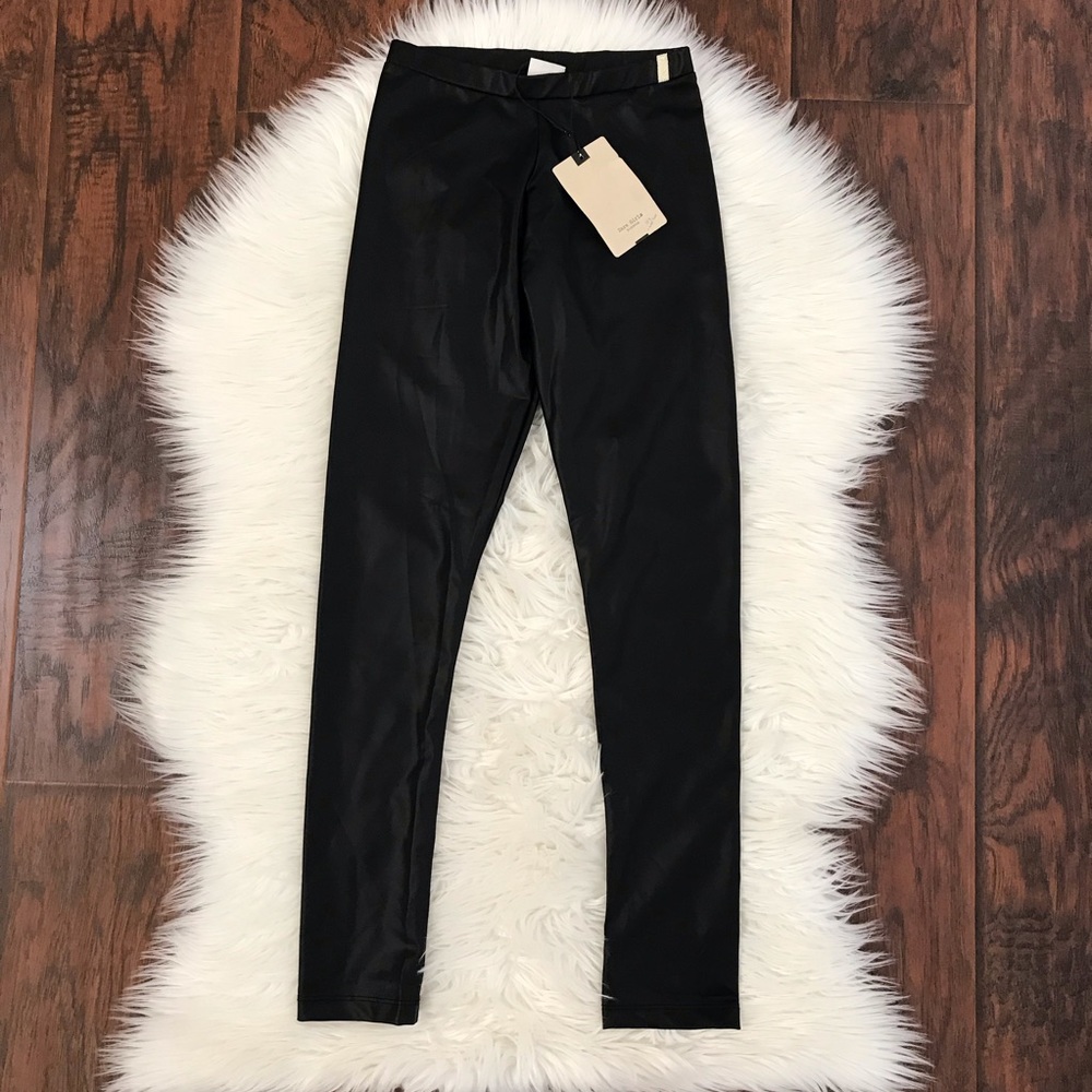Zara Girl Faux Leather Leggings